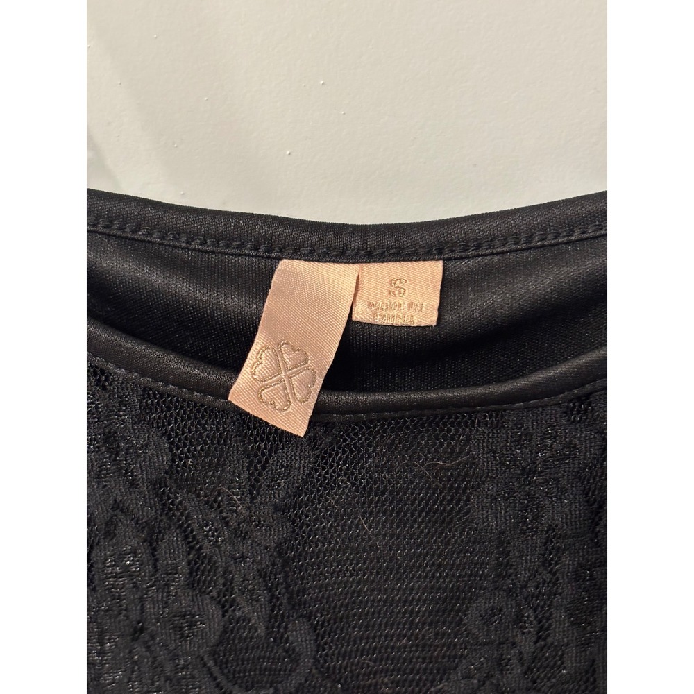 Black Lace Maxi Slip Dress Womens Size S 7CYPI171 - Picture 4 of 6